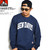 BEN DAVIS COLLEGE PRINT CREWNECK SWEAT -NAVY- C-0380035画像