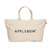 APPLEBUM Logo Canvas Zip Totebag NATURAL画像