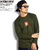 DOUBLE STEAL SMALL SQUARE L/S TEE -KHAKI- 996-15048画像