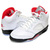 NIKE AIR JORDAN 5 RETRO true white/fire red-black DA1911-102画像