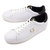 FRED PERRY SPENCER LEATHER WHITE/METALIC GOLD B8255-100画像
