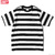OBEY IDEALS ORGANIC WIDE STRIPE TEE (BLACK MULTI)画像