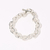 meian STERLING SILVER CLOG FAT CHAIN BRACELET MAB009画像