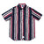 APPLEBUM Stripe S/S Shirt NAVY RED BEIGE画像