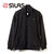 SILAS BACK ACTION PLEATED HEM RIB JACKET BLACK 110201021016画像