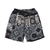 ATMOS LAB &times; MANASTASH BANDANA PATCHWORK SHORTS BLACK AL20S-BM01画像