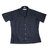 INDIVIDUALIZED SHIRTS SHORT SLEEVE ATHLETIC FIT TWILL CAMP COLLAR SHIRTS navy画像