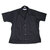 INDIVIDUALIZED SHIRTS SHORT SLEEVE ATHLETIC FIT TWILL CAMP COLLAR SHIRTS black画像