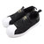 adidas SST SLIP ON W CORE BLACK/FOOTWEAR WHITE/WHITEGOLD METARIC FV3187画像