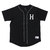 HUF CLASSIC H REFL BASEBALL JERSEY BLACK画像