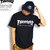 THRASHER FUJI LOGO TEE -BLACK/SUNRISE- TH91251画像