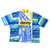 AWESOME BOY &times; Ichiryu made Original Remake Cycling Rayon Shirt YELLOW BLUE画像