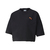 PUMA EVIDE FORM STRIPE CROP TEE PUMA BLACK-FIZZY ORANGE 597397-51画像
