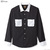 Brixton GRAHAM L/S WOVEN (BLACK&times;WHITE)画像
