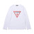 GUESS LADIES L/SLV TEE SHIRT WHITE YJ3K9450K-WHT画像