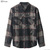Brixton BOWERY L/S FLANNEL (HEATHER GREY/CHARCOAL)画像