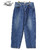 GOLD 14oz. DENIM 5POCKET WIDE PANTS HARD WASHED GL41935H画像