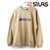 SILAS &times; RUSSELL PIGMENT DYE SWEAT CREW BEIGE 110203012006画像
