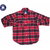 POST OVERALLS 3205 E-Z CRUZ-R2 COTTON FLANNEL SHIRTS red x navy画像