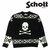 Schott スカルモチーフ クルーネック ニット SW2032/46716画像