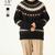 BATONER MOHAIR NORDIC CREW NECK BN-20FL-054画像