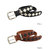 STUSSY Argyle Stitch Leather Belt 135170画像
