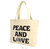STUSSY Peace And Love Canvas Tote Bag 134229画像