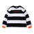 FILA STRIPE LONG SLEEVE TEE BLACK FM9833-08画像