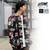 LEFLAH HAND PATTERN OPEN COLLAR LIGHT JACKET画像