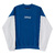SUPPLIER BICOLOR LOGO CREW SWEAT BLUE D1-08106-007画像