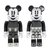 MEDICOM TOY BE@RBRICK B&W Ver. 2PACK 100%× Disney 576176画像