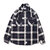 APPLEBUM Indigo Check Nel Shirt NAVY RED画像