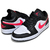 NIKE WMNS AIR JORDAN 1 LOW black/siren red-white DC0774-004画像