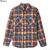 Brixton BOWERY L/S FLANNEL (BLUE×RED)画像