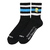 THE SIMPSONS &times; atmos BART LINE SOCKS BLACK MAT21-S021画像