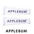 APPLEBUM Logo Arm Sleeve (Double) WHITE NAVY画像
