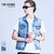 CRIMIE SUPER CLASH BORN FREE STRETCH SELVEDGE DENIM VEST CR1-02A1-JK11画像