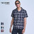 CRIMIE LONDON CHECK SHORT SLEEVE SHIRT CR1-02A1-SS06画像
