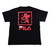 FILA x EVANGELION WILLE/NERV T SHIRT BLACK FS0132-08画像