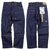 Prison Blues Men's Double Knee Suspender Button Work Jean Rigid Blue画像