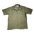 INDIVIDUALIZED SHIRTS SHORT SLEEVE ATHLETIC FIT LINEN CAMP COLLAR SHIRTS olive画像