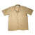 INDIVIDUALIZED SHIRTS SHORT SLEEVE ATHLETIC FIT LINEN CAMP COLLAR SHIRTS beige画像
