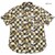 衣櫻 Lot.SA-1394ゴールドラメ シーチング素材 半袖レギュラーシャツ "猫市松"画像