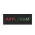 APPLEBUM Gradation Logo Sticker BLACK画像