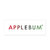 APPLEBUM Gradation Logo Sticker WHITE画像
