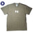 POST OVERALLS #3007 PO LOGO TEE olive x white画像