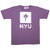 Champion MADE IN USA T1011 US T-SHIRT NEW YORK UNIVERSITY VIOLET C5-T301-265画像