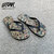 LEFLAH ALOHA PATTERN BEACH SANDALS画像