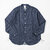 FOB FACTORY DENIIM BAND COLLAR SHIRT F3470画像