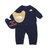 THE NORTH FACE Baby L/S Rompers & 2P Bib NAVY NTB62154-NY画像
